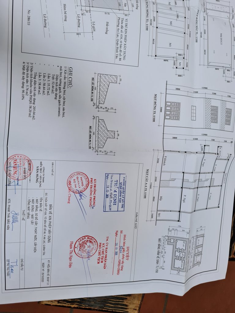 Xin phép xây dựng phường Bình Trị Đông